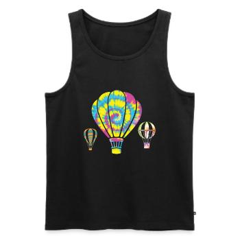 Heißluftballon Fahren - Männer Premium Bio Tank Top - Schwarz - Vorne - Michal (187cm)