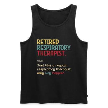 Respiratory therapists - Men's Premium Organic Tank Top - black - Front - Michal (187cm)