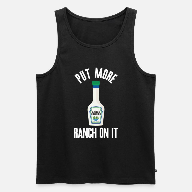 Ranch -Dressing -Ranch -Salatdressing - Männer Premium Bio Tank Top - Schwarz