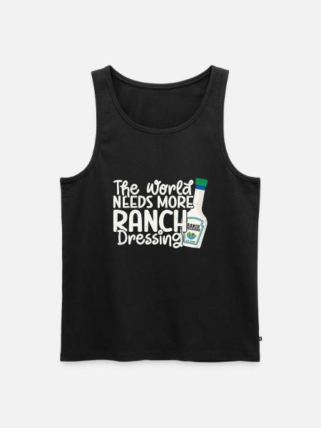 Ranch -Dressing -Ranch -Salatdressing - Männer Premium Bio Tank Top - Schwarz