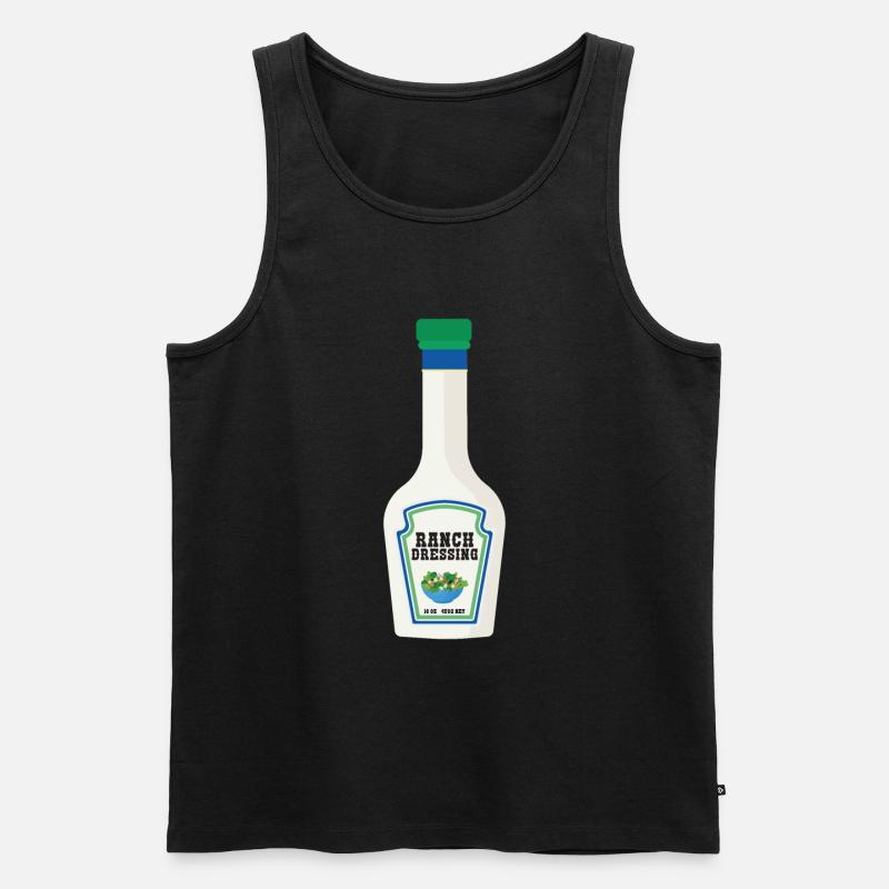 Ranch -Dressing -Ranch -Salatdressing - Männer Premium Bio Tank Top - Schwarz