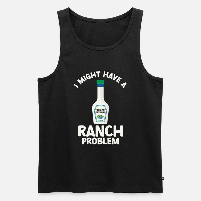 Ranch -Dressing -Ranch -Salatdressing - Männer Premium Bio Tank Top - Schwarz