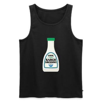 Ranch -Dressing -Ranch -Salad Dressing - Men's Premium Organic Tank Top - black - Front - AI Model Male 178 light (178cm)