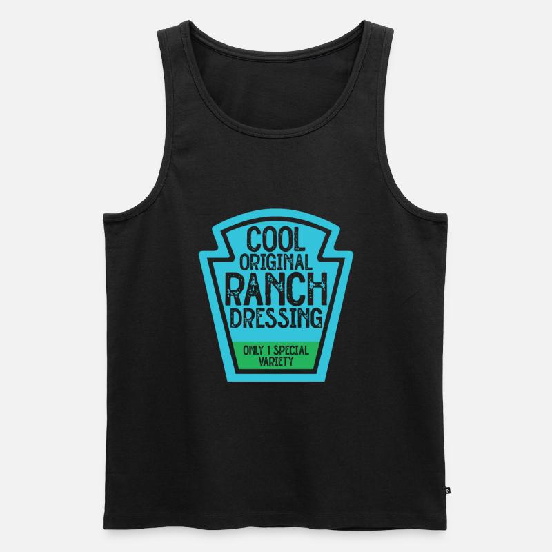 Ranch -Dressing -Ranch -Salatdressing - Männer Premium Bio Tank Top - Schwarz