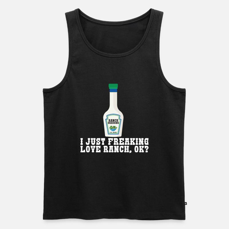 Ranch -Dressing -Ranch -Salatdressing - Männer Premium Bio Tank Top - Schwarz