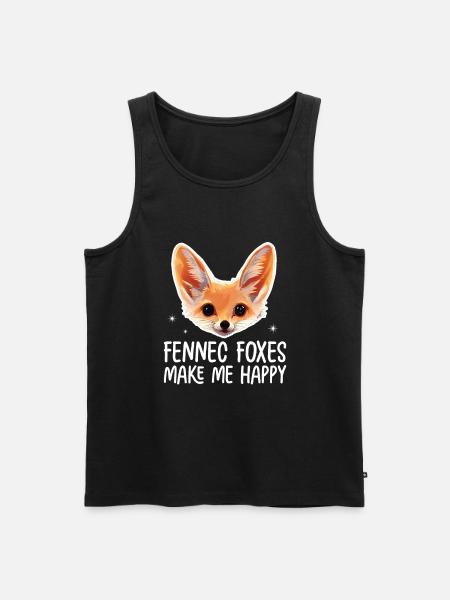 Fennec Fox - Men's Premium Organic Tank Top - black