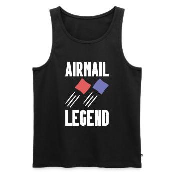 Cornhole - Männer Premium Bio Tank Top - Schwarz - Vorne - AI Model Male 178 light (178cm)