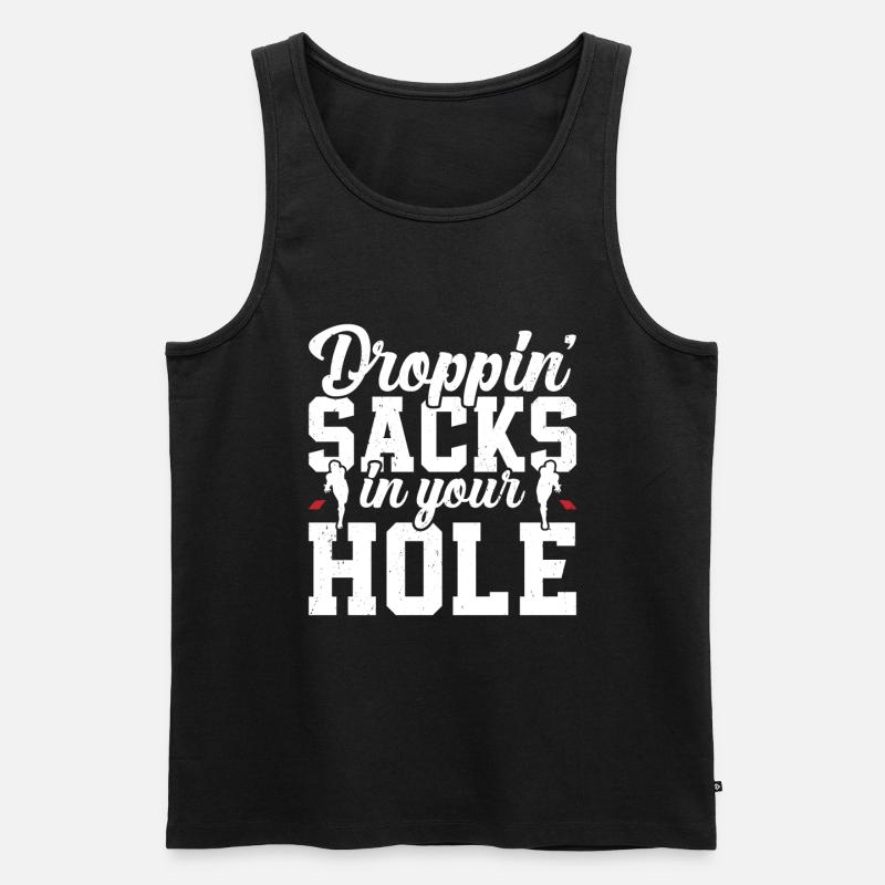 Cornhole - Männer Premium Bio Tank Top - Schwarz