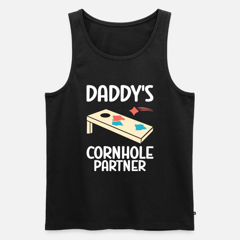 Cornhole - Männer Premium Bio Tank Top - Schwarz