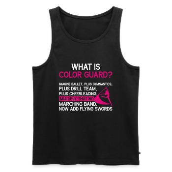 Farbschutz - Männer Premium Bio Tank Top - Schwarz - Vorne - AI Model Male 178 light (178cm)
