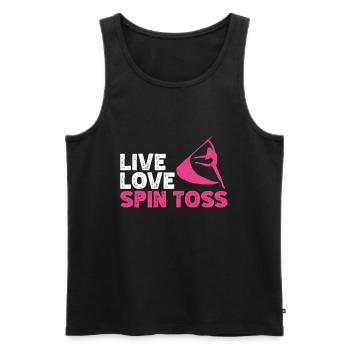 Farbschutz - Männer Premium Bio Tank Top - Schwarz - Vorne - AI Model Male 178 light (178cm)