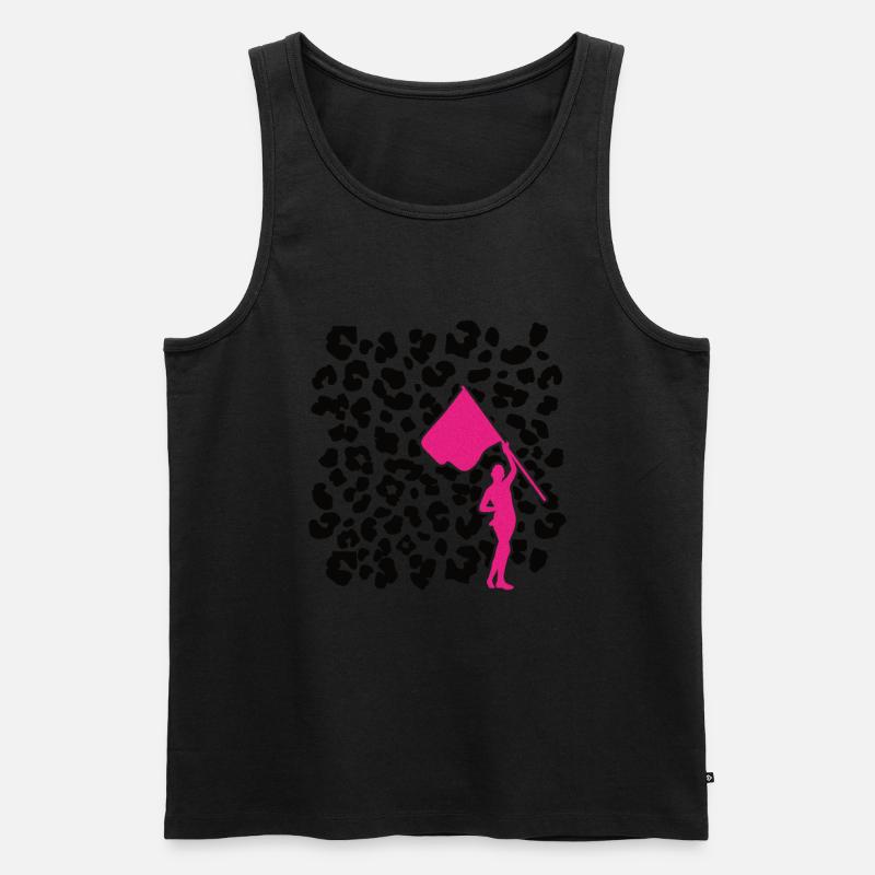 Farbschutz - Männer Premium Bio Tank Top - Schwarz