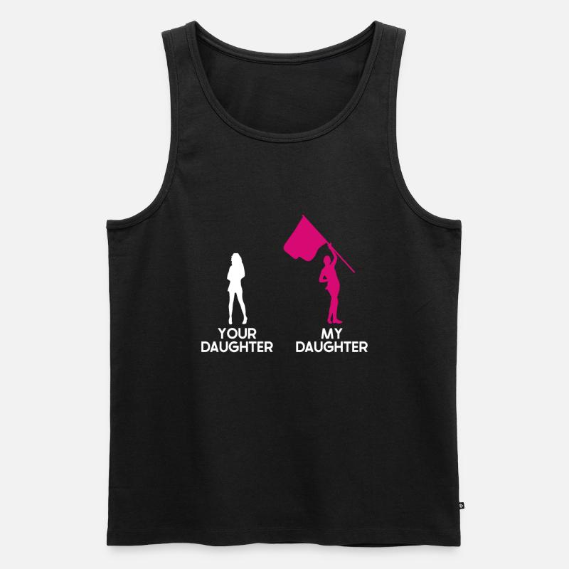 Farbschutz - Männer Premium Bio Tank Top - Schwarz
