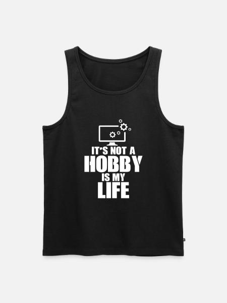 Computerreparaturtechnologie -Support -Technologie - Männer Premium Bio Tank Top - Schwarz