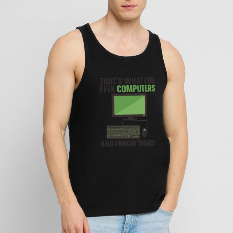 Computer Repair Technology Support Technology Men's Premium Organic Tank Top