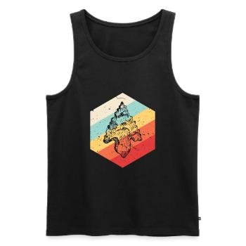 Pfeilspitzenjagd Artefakte Bogenschießen - Männer Premium Bio Tank Top - Schwarz - Vorne - AI Model Male 178 light (178cm)