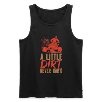 Quad Racing ATV Wheeler Dirt Road - Männer Premium Bio Tank Top - Schwarz - Vorne - AI Model Male 178 light (178cm)