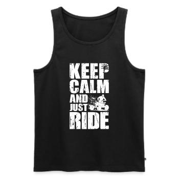 Quad Racing ATV Wheeler Dirt Road - Männer Premium Bio Tank Top - Schwarz - Vorne - AI Model Male 178 light (178cm)