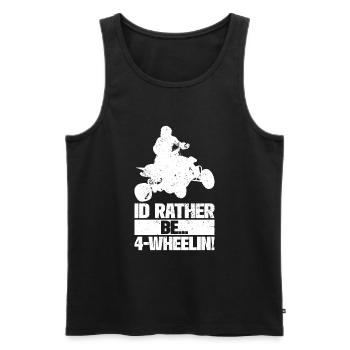 Quad Racing ATV Wheeler Dirt Road - Männer Premium Bio Tank Top - Schwarz - Vorne - AI Model Male 178 light (178cm)