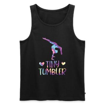 Tumbler Gymnast Girl Tumbler - Men's Premium Organic Tank Top - black - Front - AI Model Male 178 light (178cm)