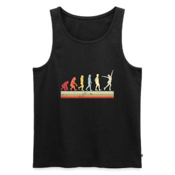 Ice Skating -Skater Ice Shield Skate Girl - Men's Premium Organic Tank Top - black - Front - Michal (187cm)