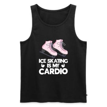 Ice Skating -Skater Ice Shield Skate Girl - Men's Premium Organic Tank Top - black - Front - Michal (187cm)