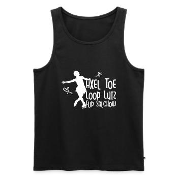 Ice Skating -Skater Ice Shield Skate Girl - Men's Premium Organic Tank Top - black - Front - Michal (187cm)