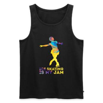 Ice Skating -Skater Ice Shield Skate Girl - Men's Premium Organic Tank Top - black - Front - Michal (187cm)