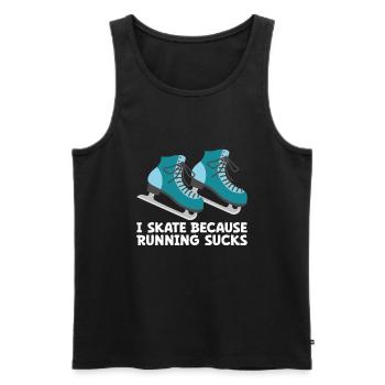 Ice Skating -Skater Ice Shield Skate Girl - Men's Premium Organic Tank Top - black - Front - Michal (187cm)