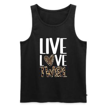 Baton Twirling Girl Twirler Majorette - Men's Premium Organic Tank Top - black - Front - AI Model Male 178 light (178cm)