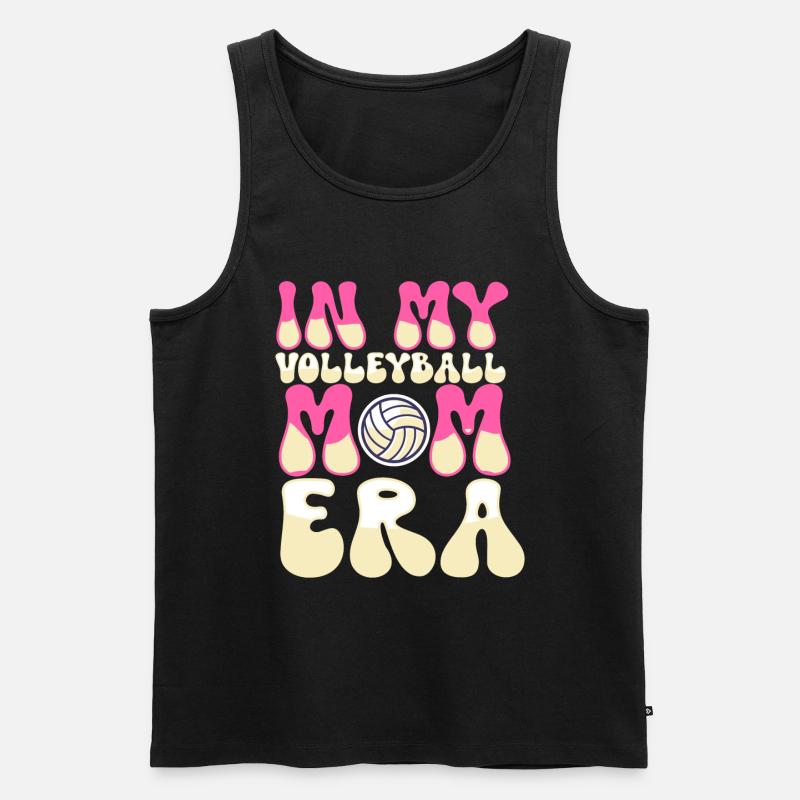 Volleyball Mutter Volleyball Mutter - Männer Premium Bio Tank Top - Schwarz