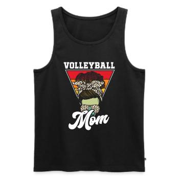 Volleyball Maman Volleyball Maman - Débardeur bio Premium Homme - noir - Devant - Michal (187cm)