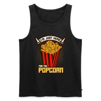 Popcorn Lover Cinema Movie Snack - Débardeur bio Premium Homme - noir - Devant - Michal (187cm)