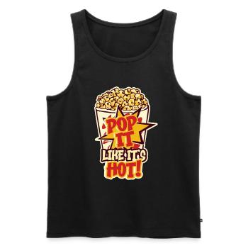 Popcorn Lover Cinema Movie Snack - Débardeur bio Premium Homme - noir - Devant - Michal (187cm)