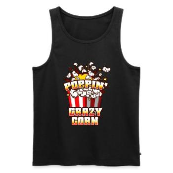 Popcorn Lover Cinema Movie Snack - Débardeur bio Premium Homme - noir - Devant - Michal (187cm)