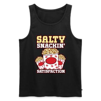 Popcorn Lover Cinema Movie Snack - Débardeur bio Premium Homme - noir - Devant - Michal (187cm)