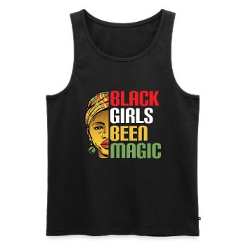 Schwarze Geschichte Monat Juneteenth Afroamerikane - Männer Premium Bio Tank Top - Schwarz - Vorne - Michal (187cm)