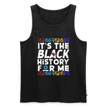 Schwarze Geschichte Monat Juneteenth Afroamerikane - Männer Premium Bio Tank Top - Schwarz - Vorne - Michal (187cm)
