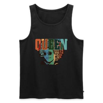 Schwarze Geschichte Monat Juneteenth Afroamerikane - Männer Premium Bio Tank Top - Schwarz - Vorne - Michal (187cm)