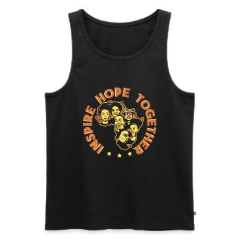 Schwarze Geschichte Monat Juneteenth Afroamerikane - Männer Premium Bio Tank Top - Schwarz - Vorne - Michal (187cm)