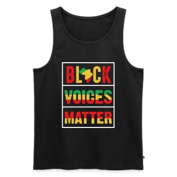 Schwarze Geschichte Monat Juneteenth Afroamerikane - Männer Premium Bio Tank Top - Schwarz - Vorne - Michal (187cm)
