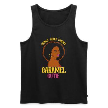 Schwarze Geschichte Monat Juneteenth Afroamerikane - Männer Premium Bio Tank Top - Schwarz - Vorne - Michal (187cm)