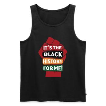 Schwarze Geschichte Monat Juneteenth Afroamerikane - Männer Premium Bio Tank Top - Schwarz - Vorne - Michal (187cm)