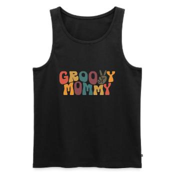 Groovy Mutter Passende Familie Am 1. Geburtstag - Männer Premium Bio Tank Top - Schwarz - Vorne - AI Model Male 178 light (178cm)