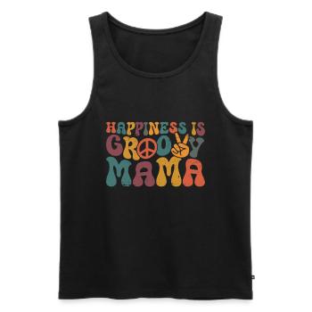 Groovy Mutter Passende Familie Am 1. Geburtstag - Männer Premium Bio Tank Top - Schwarz - Vorne - AI Model Male 178 light (178cm)