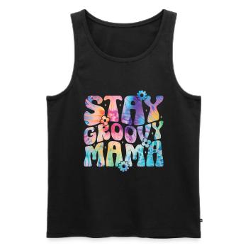 Groovy Mutter Passende Familie Am 1. Geburtstag - Männer Premium Bio Tank Top - Schwarz - Vorne - AI Model Male 178 light (178cm)