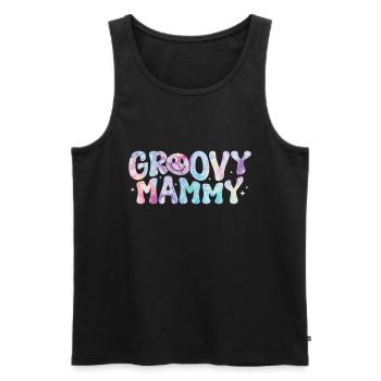 Groovy Mutter Passende Familie Am 1. Geburtstag - Männer Premium Bio Tank Top - Schwarz - Vorne - AI Model Male 178 light (178cm)