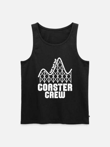 Achterbahnvergnügungspark Achterbahnfahrt - Männer Premium Bio Tank Top - Schwarz