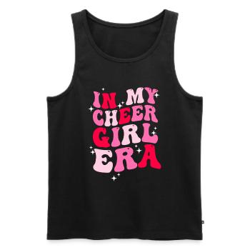 Pom-pom girl Cheerleading Jeunes - Débardeur bio Premium Homme - noir - Devant - AI Model Male 178 light (178cm)