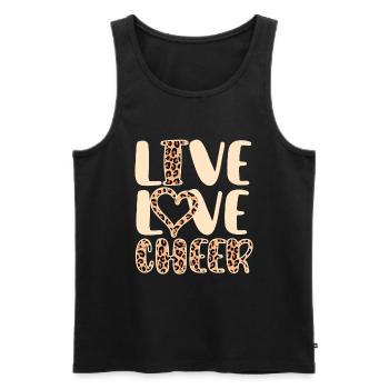 Pom-pom girl Cheerleading Jeunes - Débardeur bio Premium Homme - noir - Devant - AI Model Male 178 light (178cm)